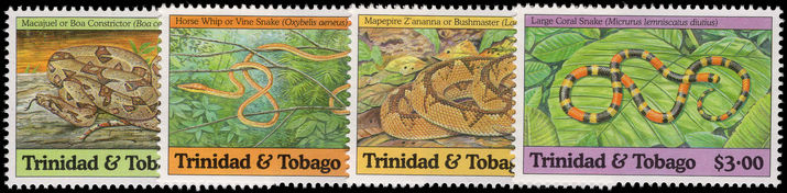 Trinidad & Tobago 1994 Snakes unmounted mint.