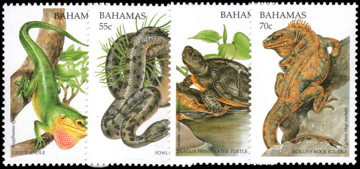 Bahamas 1996 Environment Protection (4th series). Reptiles unmounted mint.