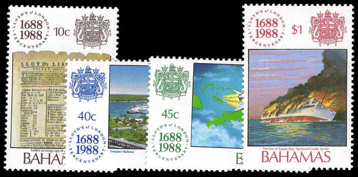 Bahamas 1988 300th Anniversary of Lloyd's of London unmounted mint.