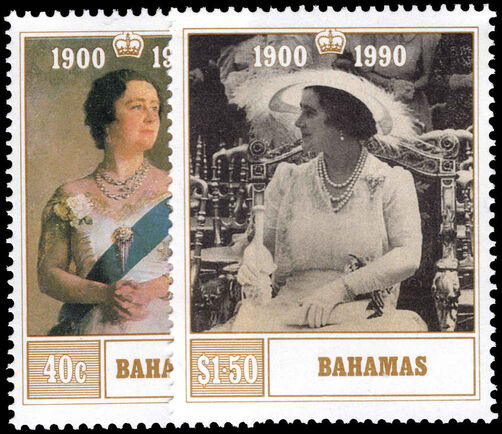 Bahamas 1990 90th Birthday of Queen Elizabeth the Queen Mother unmounted mint.