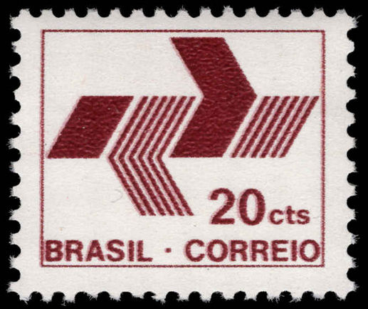 Brazil 1972 20c red-brown unmounted mint.