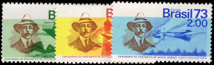 Brazil 1973 Alberto Santos Dumont unmounted mint.