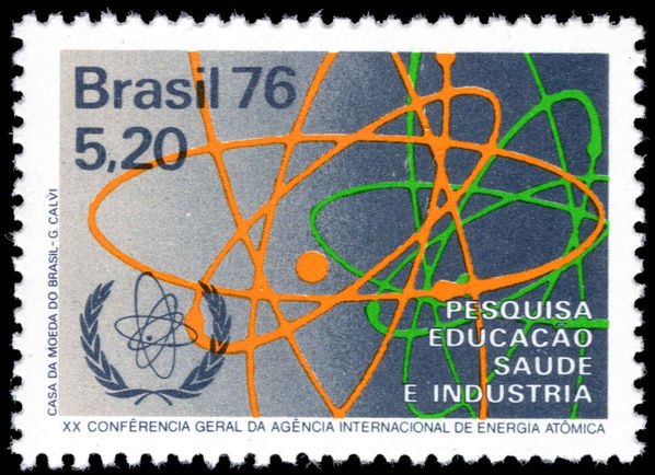 Brazil 1976 Atomic Energy Conference unmounted mint.