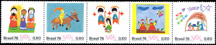 Brazil 1976 Christmas unmounted mint.