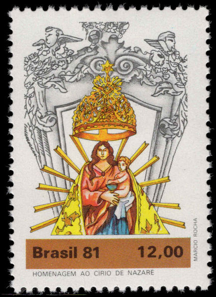 Brazil 1981 Our Lady of Nazareth unmounted mint.