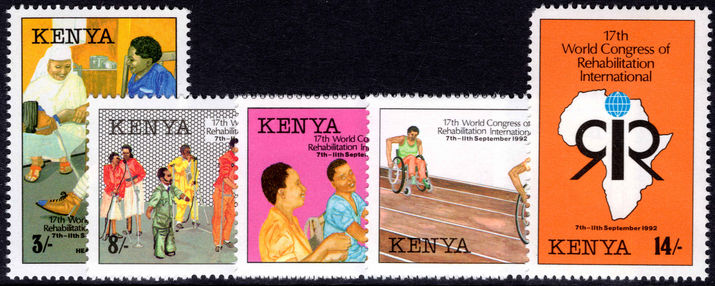 Kenya 1993 Rehabilitation International unmounted mint.