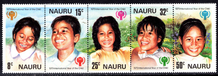 Nauru 1979 International Year of the Child strip unmounted mint.