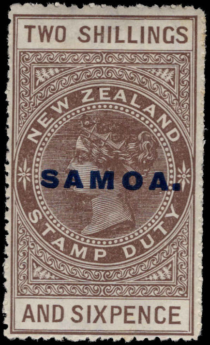 Samoa 1925-28 2s6d deep grey-brown lightly mounted mint.
