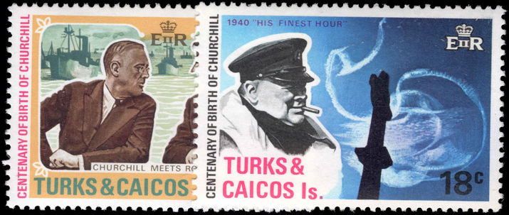 Turks & Caicos Islands 1974 Churchill unmounted mint.