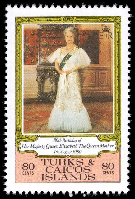 Turks & Caicos Islands 1980 Queen Mother unmounted mint.