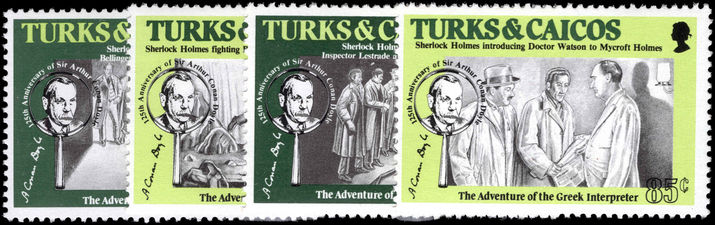 Turks & Caicos Islands 1984 Sir Arthur Conan Doyle unmounted mint.