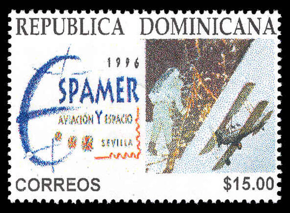 Dominican Republic 1996 Aviation and Space Stamp Exhibitions unmounted mint.