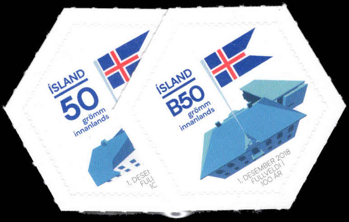 Iceland 2018 100 years of independence unmounted mint.