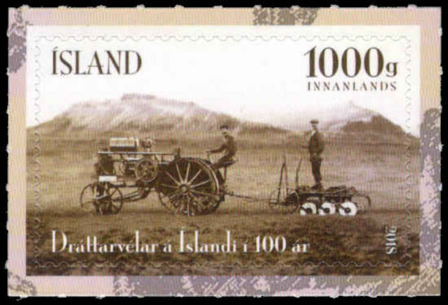 Iceland 2018 100 years of tractors in Iceland unmounted mint.