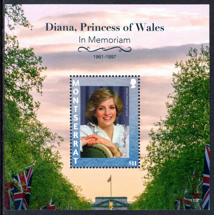 Montserrat 2017 Princess Diana souvenir sheet unmounted mint.