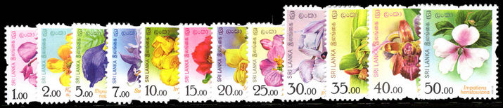 Sri Lanka 2016 Flowers unmounted mint.