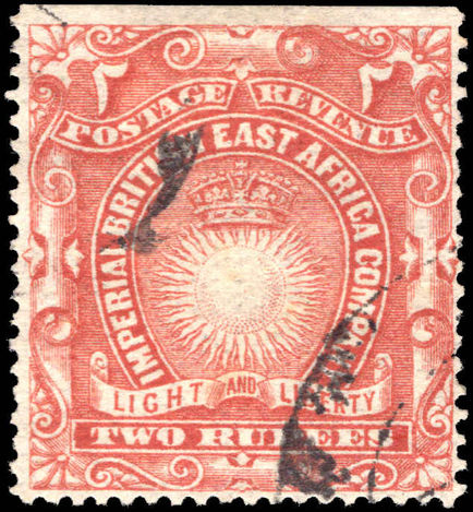 British East Africa 1890-95 2r brick-red fine used.