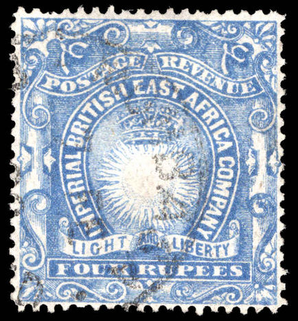 British East Africa 1890-95 4r ultramarine fine used.