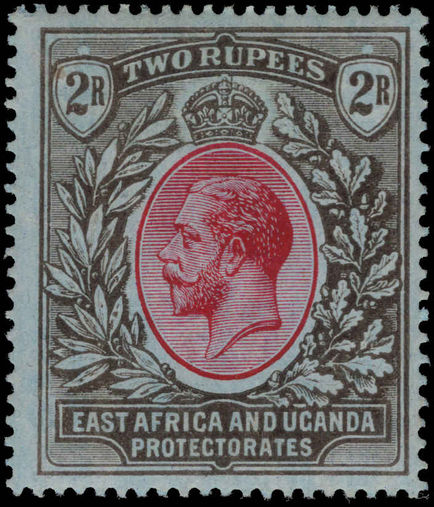 British East Africa 1912-21 2r red and black on blue Mult Crown CA lightly mounted mint.