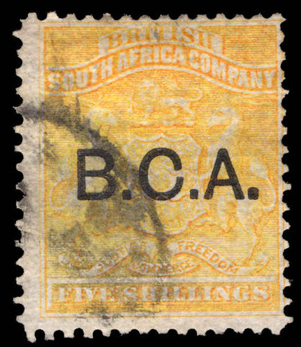 British Central Africa 1891-95 5s orange-yellow fine used
