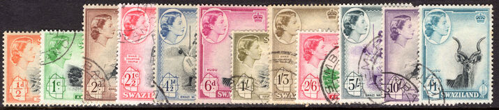 Swaziland 1956 set fine used (½c mounted mint).