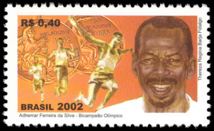 Brazil 2002 Adhemar Ferriera de Silva unmounted mint.