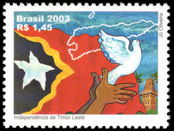Brazil 2003 Timor Leste Independence unmounted mint.