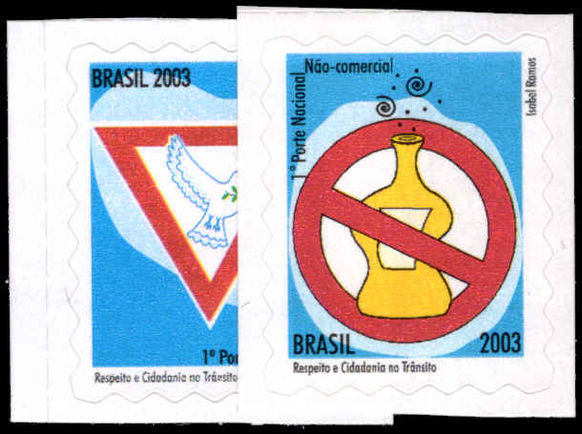 Brazil 2003 Traffic Code Awareness unmounted mint.