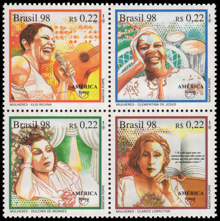 Brazil 1998 Famous Women unmounted mint.