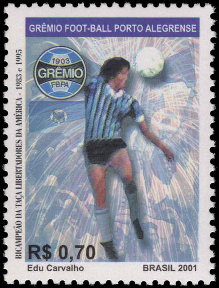 Brazil 2001 Gremio Football Club unmounted mint.