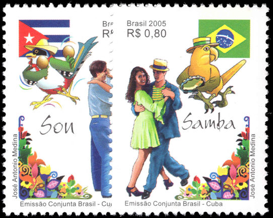 Brazil 2005 National Dances unmounted mint.