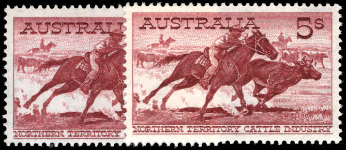 Australia 1959-64 5s both issues unmounted mint.