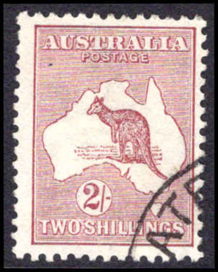 Australia 1915-27 2s brown die II narrow crown fine used.