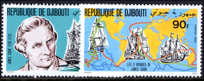 Djibouti 1980 Captain Cook unmounted mint.