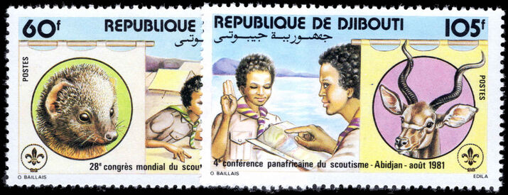 Djibouti 1981 Scouts unmounted mint.