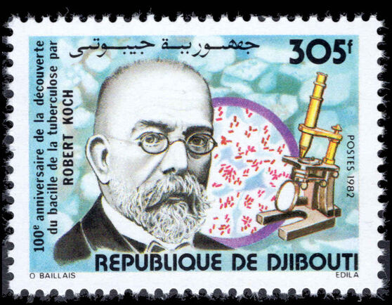 Djibouti 1982 Dr Robert Koch unmounted mint.