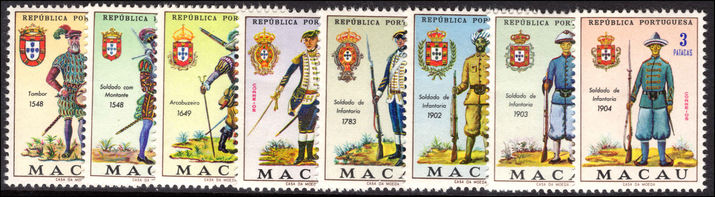 Macau 1966 Portuguese Military Uniforms unmounted mint.