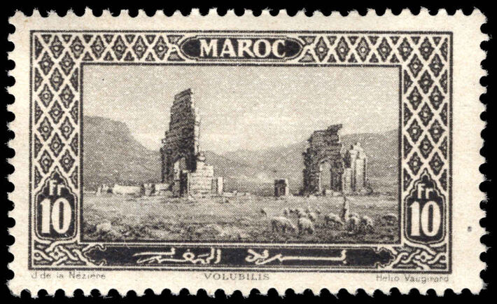French Morocco 1923-27 10f Volubilis lightly mounted mint.