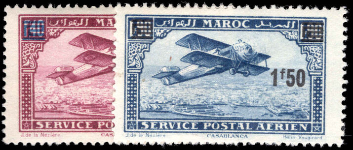 French Morocco 1931 Provisional Airs lightly mounted mint.