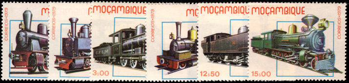 Mozambique 1979 Early Locomotives unmounted mint.
