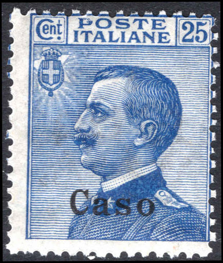 Caso 1912-21 25c blue unmounted mint.