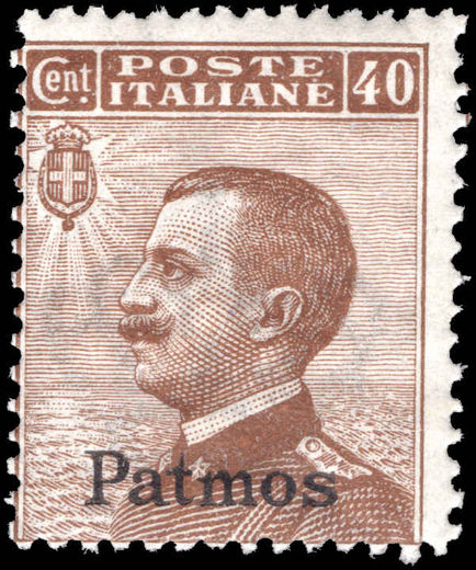 Patmos 1912-21 40c brown unmounted mint.