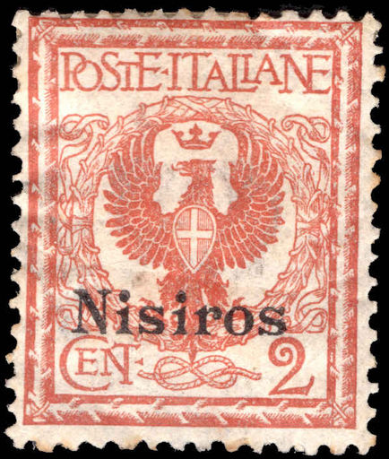 Nisiros 1912-21 2c orange-brown lightly mounted mint.