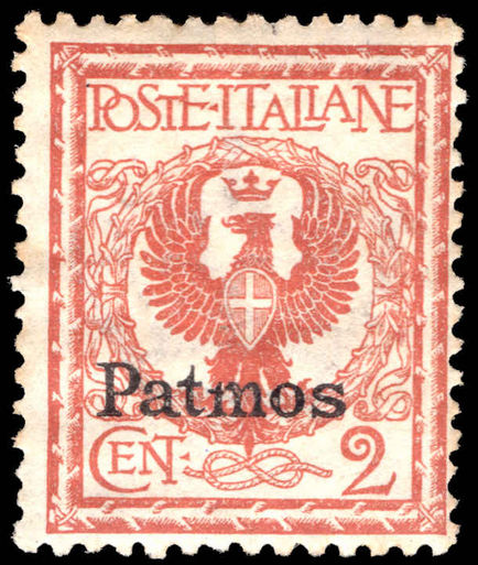 Patmos 1912-21 2c orange-brown lightly mounted mint.