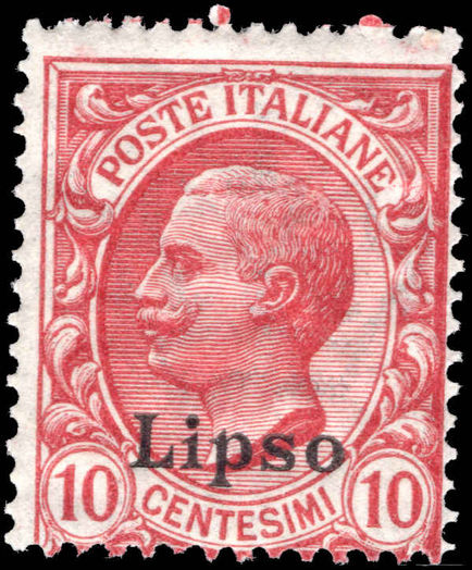 Lipso 1912-21 10c rose-red unmounted mint.