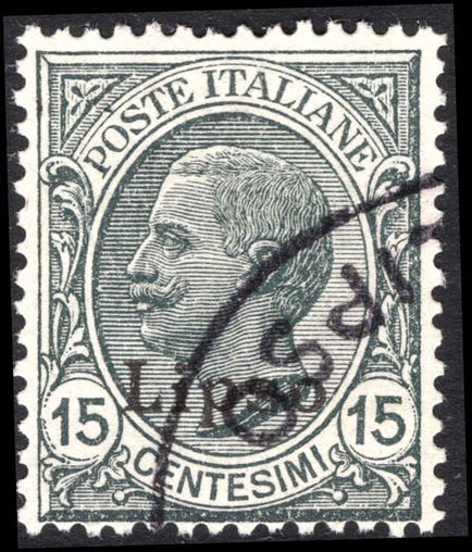 Lipso 1912-21 15c slate watermark fine used.
