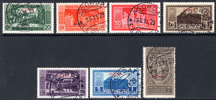 Eritrea 1929 Montecassino set fine used.
