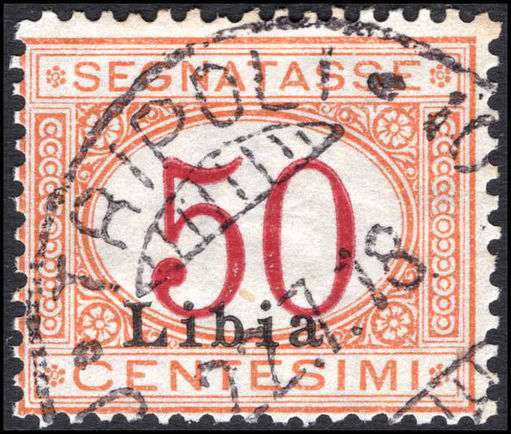 Libya 1915-30 50c postage due fine used.