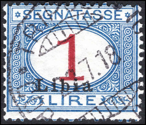 Libya 1915-30 1l postage due fine used.