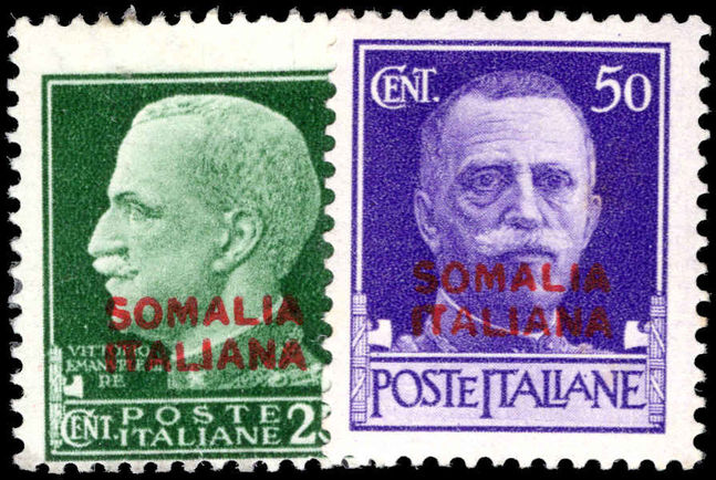 Somalia 1931 King pair lightly mounted mint.